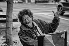 black and white humans of queen street